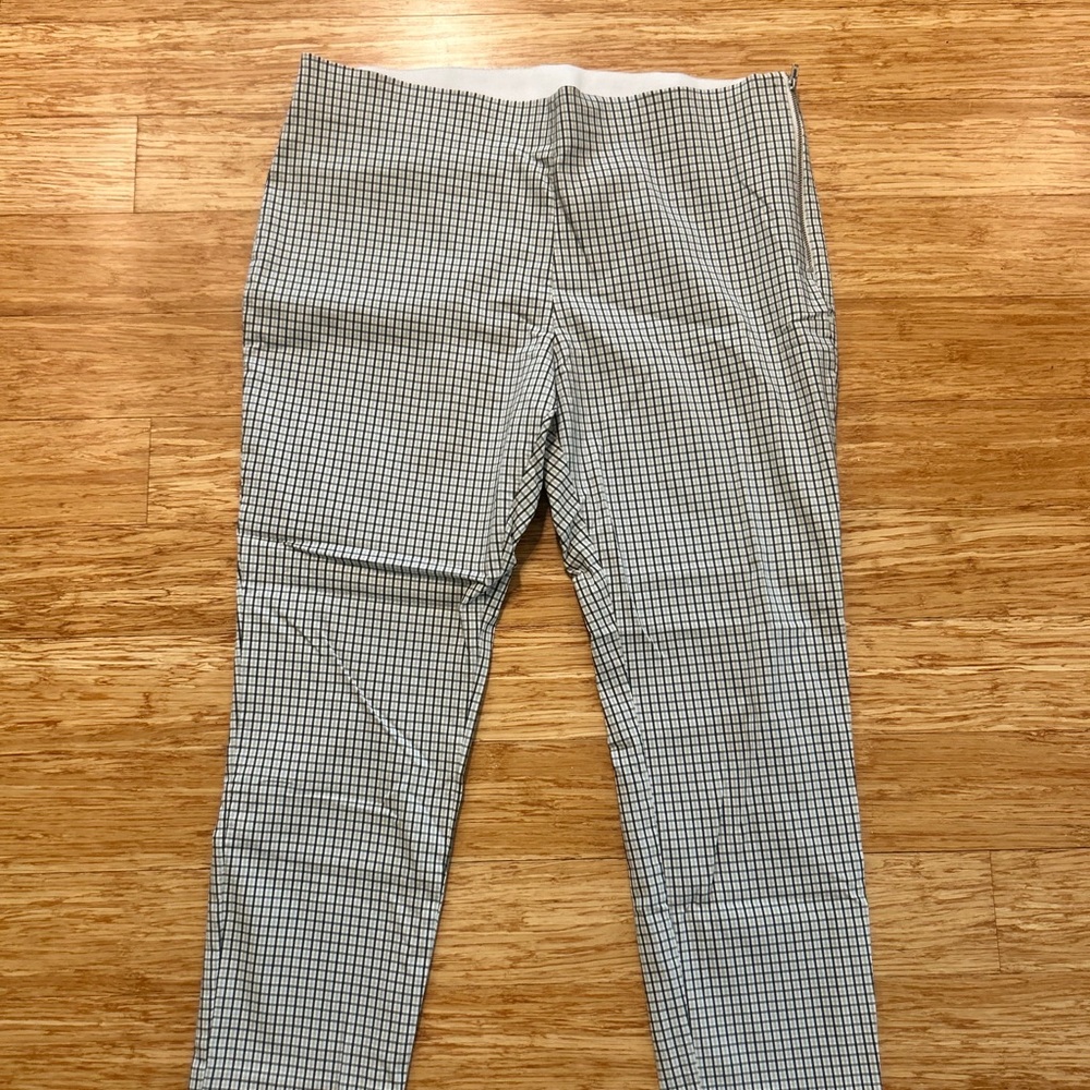 A New Day Green and White Plaid Pants